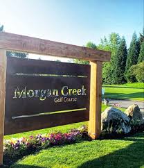 This is the Morgan Creek Golf Course sign, it is to show viewers the beautiful amenities 